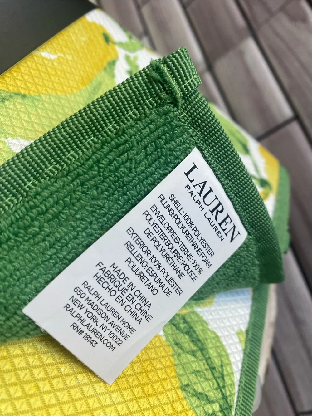 Ralph Lauren❤️ (2)Kitchen Reversible Drying Mats 16x22 “ Lemon Tree NWT Y